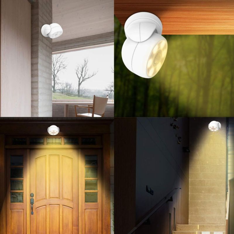 Luz sensor de movimiento HONWELL inalámbrica impermeable de 200 lm
