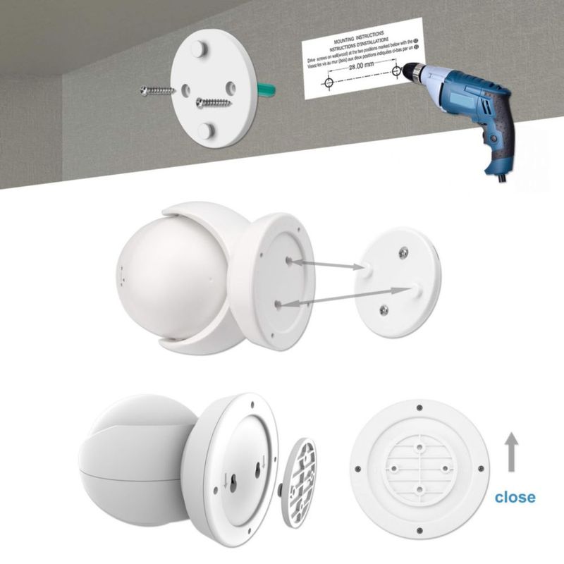 Luz sensor de movimiento HONWELL inalámbrica impermeable de 200 lm