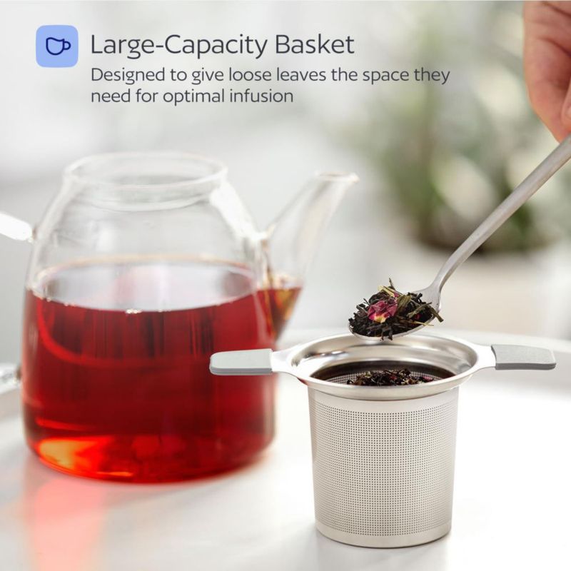 Infusor de té GoodCups con colador de malla de 136 cm y tapa