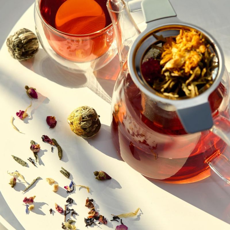 Infusor de té GoodCups con colador de malla de 136 cm y tapa