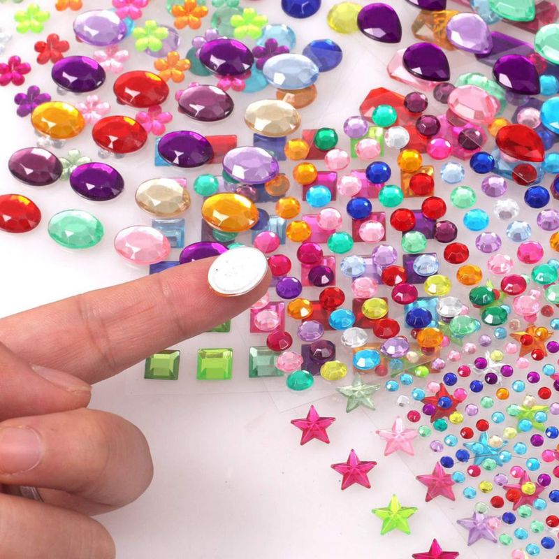Pegatinas de strass Hoiny 1782 piezas autoadhesivas