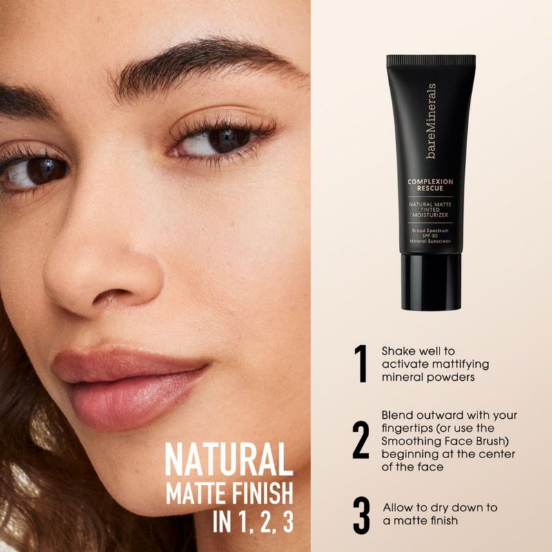 Crema hidratante con color BareMinerals Complexion Rescue Cashew 3.5