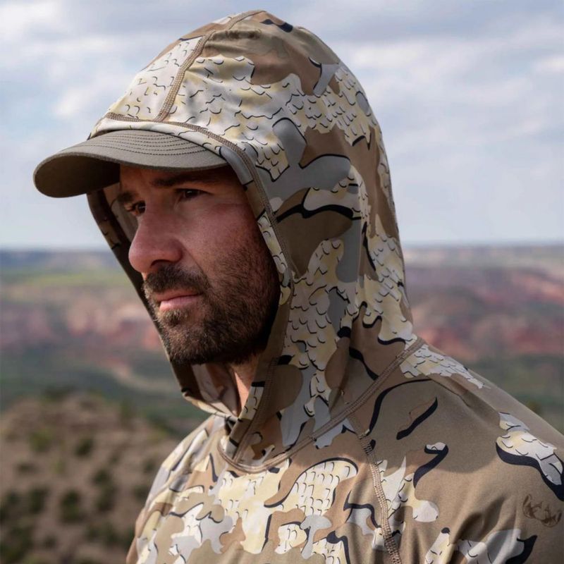 KUIU Gila LS Sudadera con Capucha Prenda de Enfriamiento y Secado Rápido UPF 50+ para Caza y Actividades al Aire Libre