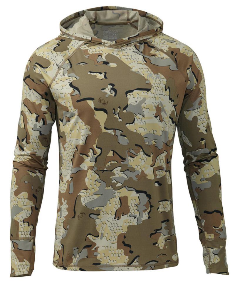 KUIU Gila LS Sudadera con Capucha Prenda de Enfriamiento y Secado Rápido UPF 50+ para Caza y Actividades al Aire Libre