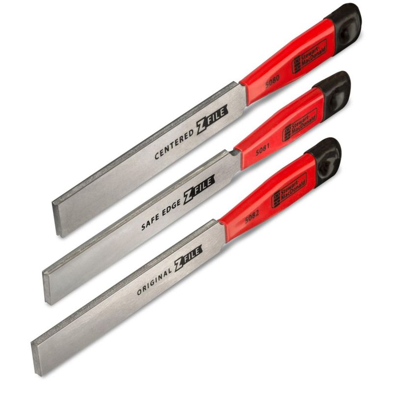 Juego de limas para trastes StewMac Diamond Grit de 3 piezas