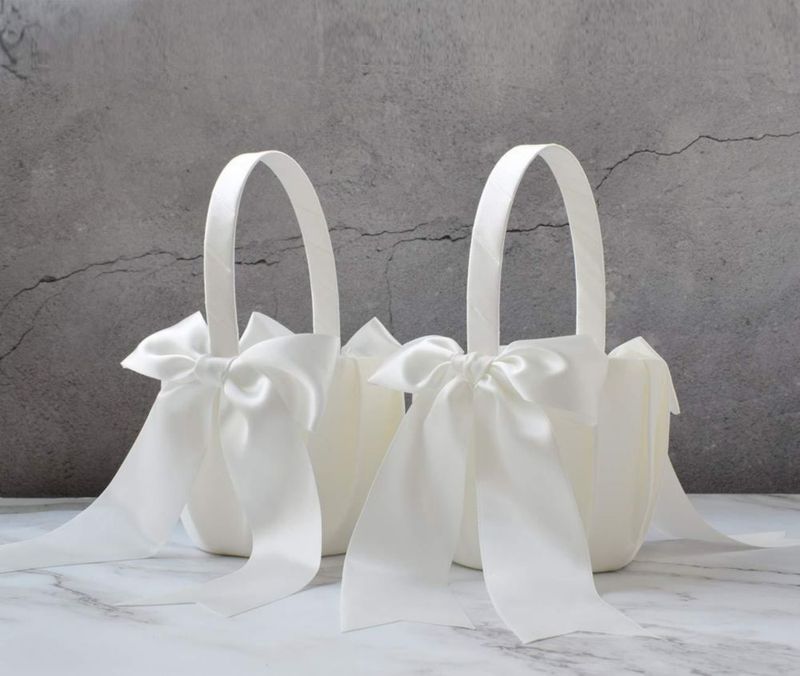 Cesta ATAILOVE 2 uds 12 cm Satín Marfil Boda