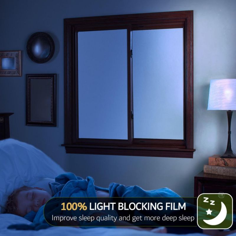 Película para Ventanas VELIMAX Blackout 45 cm x 200 cm Blanca de Sujeción Estática