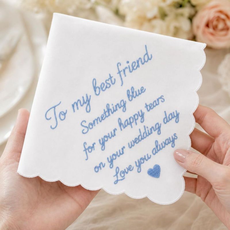 Pañuelo Lamyba Regalo para Novia 'Algo Azul'