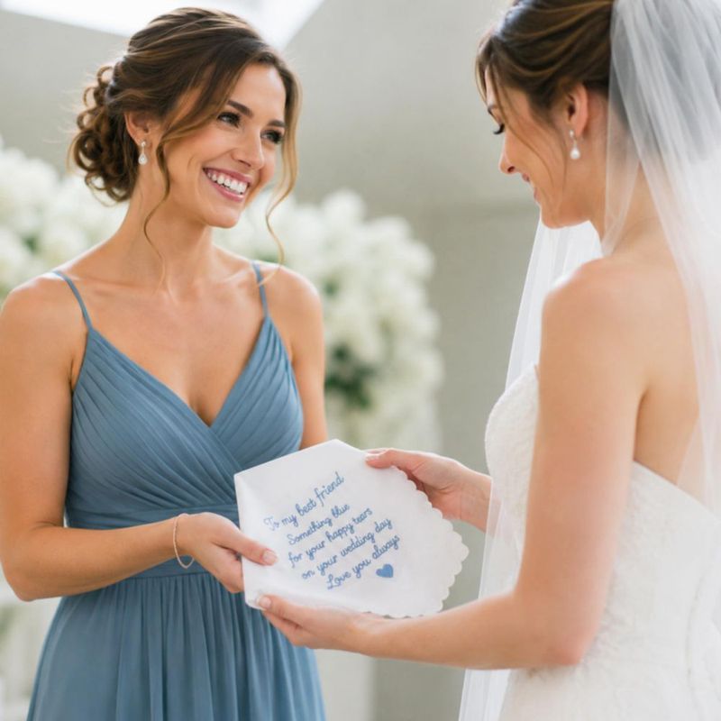 Pañuelo Lamyba Regalo para Novia 'Algo Azul'