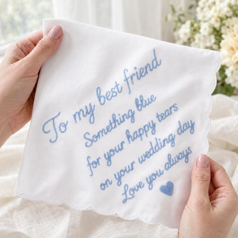 Pañuelo Lamyba Regalo para Novia 'Algo Azul'