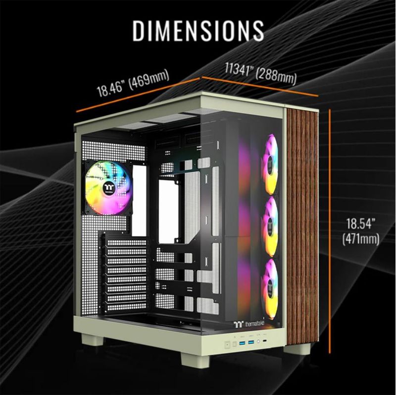 Caja PC Thermaltake View 380 XL WS ARGB Verde Matcha