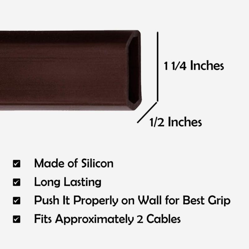 Cubierta para cables RUBBER BOND 18 m Marrón oscuro flexible