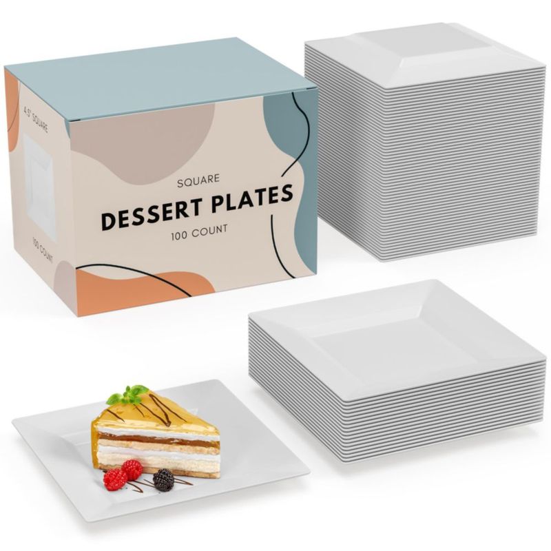 Platos para aperitivos Exquisite 11 cm paquete de 100 sin BPA