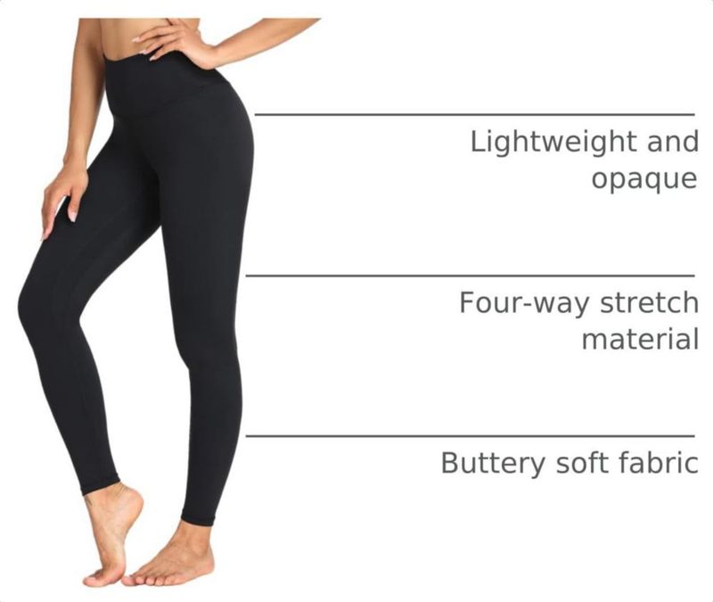 Leggings Colorfulkoala Negro de Largo Completo para Yoga