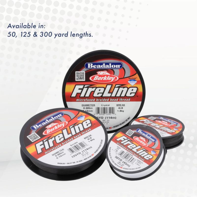 Cordón de abalorios Beadalon 27 kg 45 m color humo microfusionado