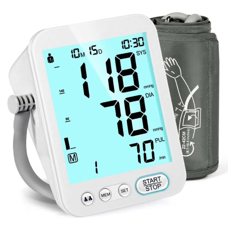 Monitor de Presión Arterial Ametmed Preciso para Uso en Casa - Blanco