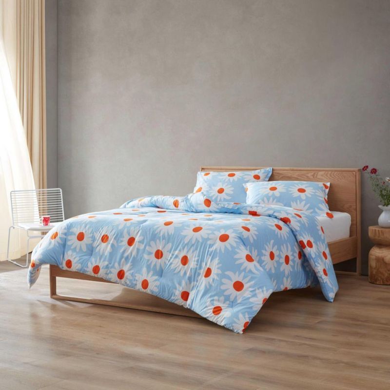 Juego de funda de edredón MARIMEKKO Queen de algodón percal 229 × 234 cm