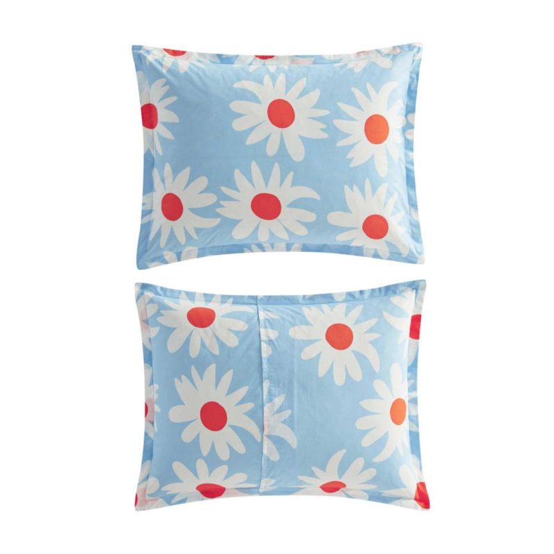 Juego de funda de edredón MARIMEKKO Queen de algodón percal 229 × 234 cm