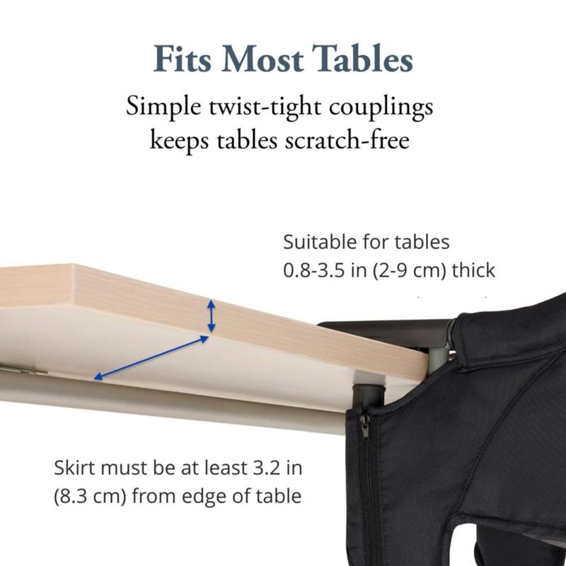 Silla alta para bebé Inglesina Fast Navy + Bandeja de comedor