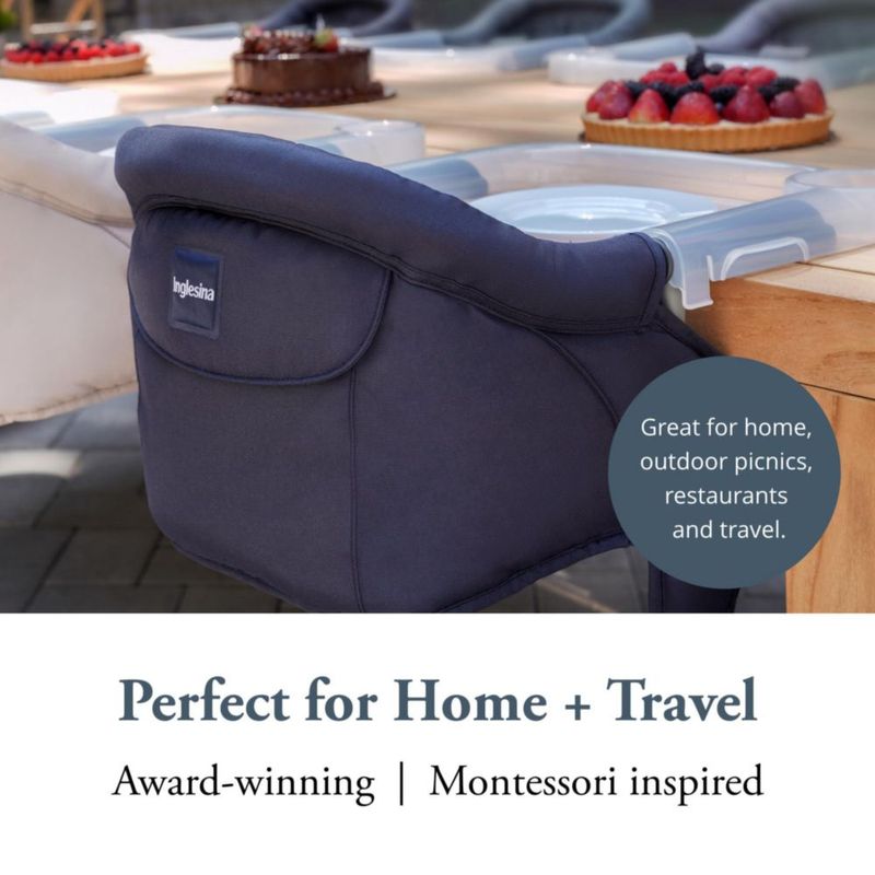 Silla alta para bebé Inglesina Fast Navy + Bandeja de comedor
