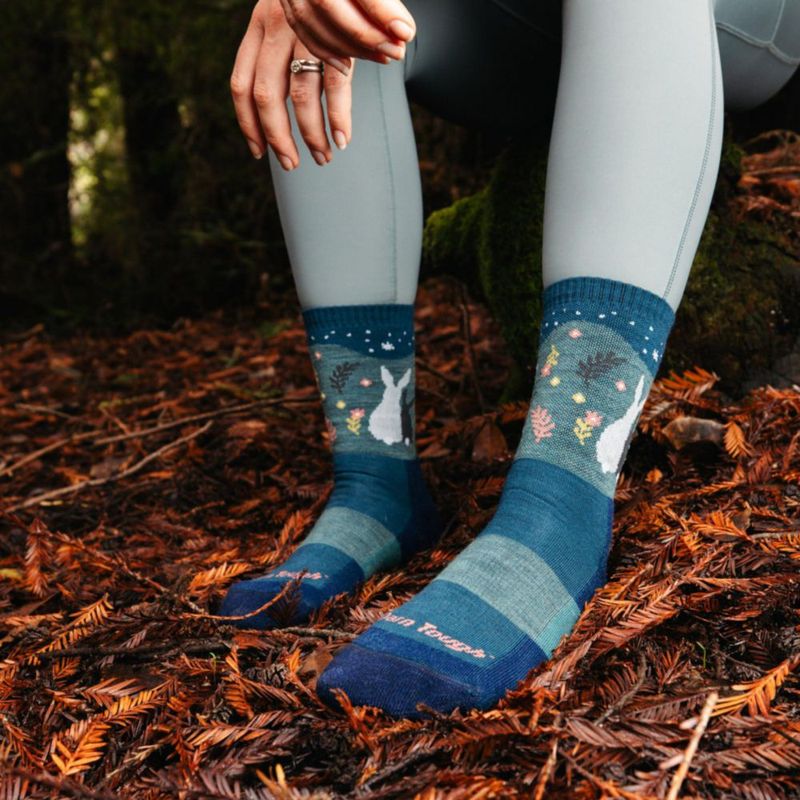 Calcetines Darn Tough Vermont M 19 cm Verde Búho