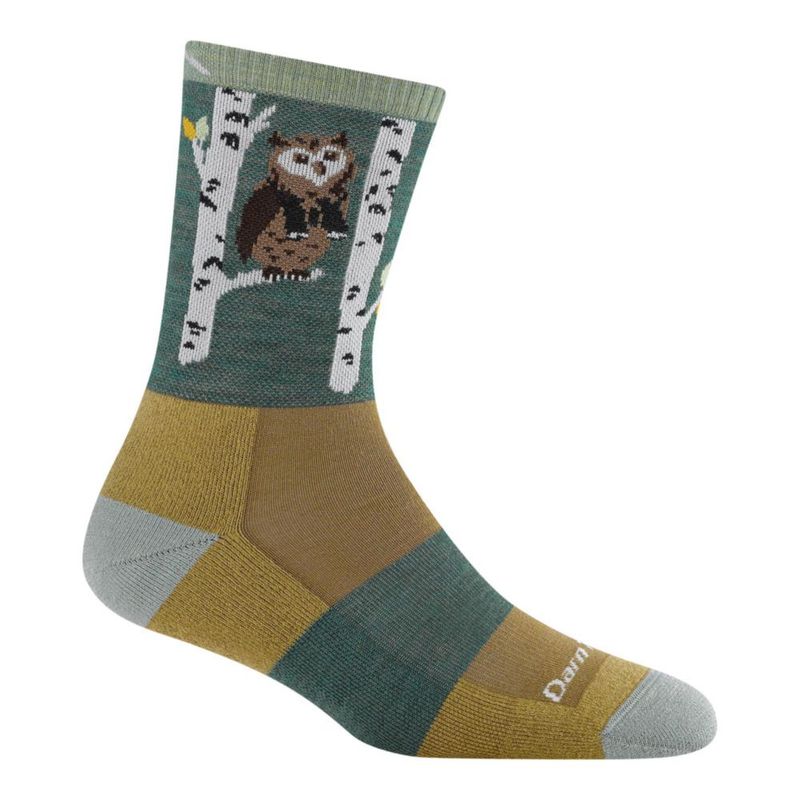 Calcetines Darn Tough Vermont M 19 cm Verde Búho