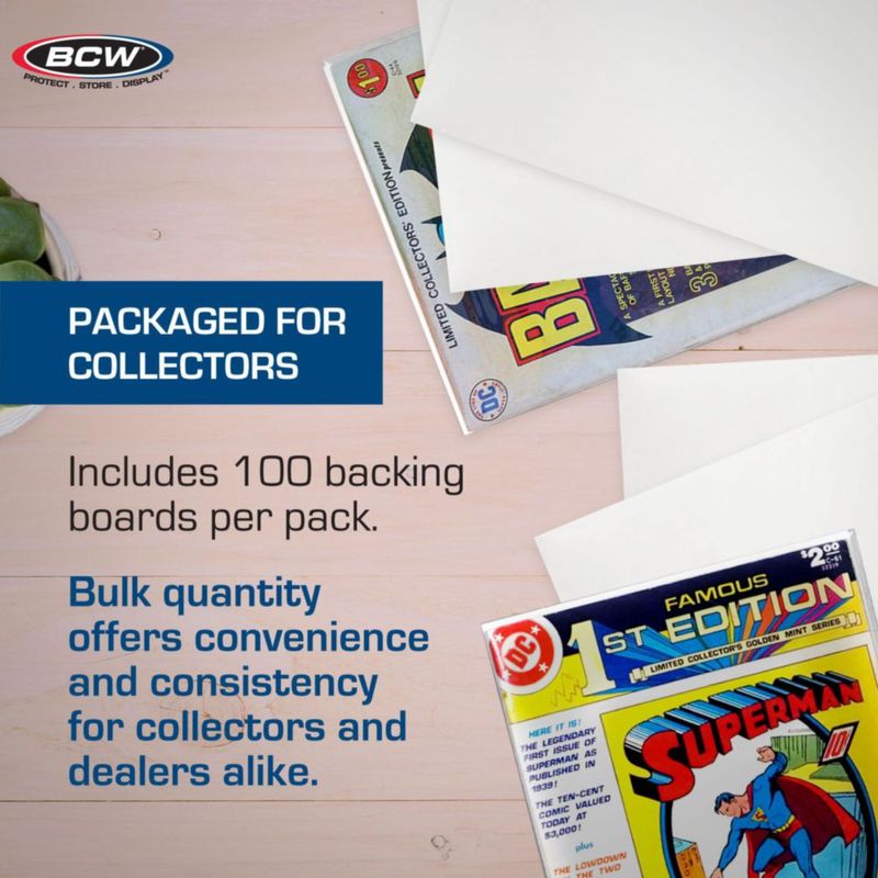 Tableros de cómic BCW 26x34 cm Pack de 100 libre de ácido