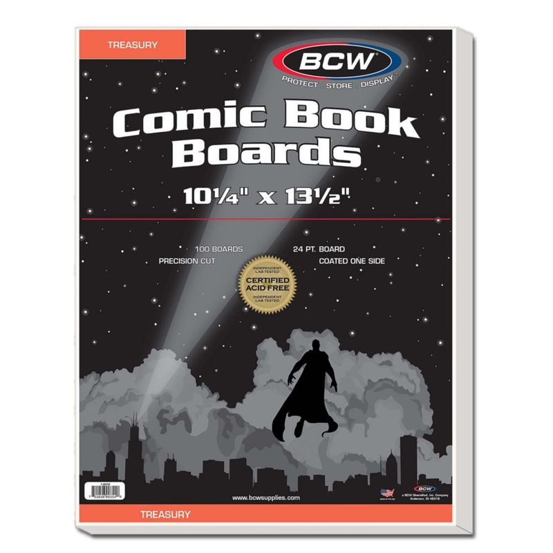 Tableros de cómic BCW 26x34 cm Pack de 100 libre de ácido