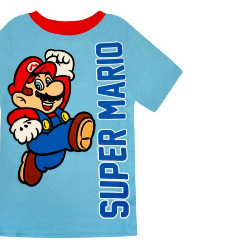 Pijama Super Mario de 4 piezas para niños