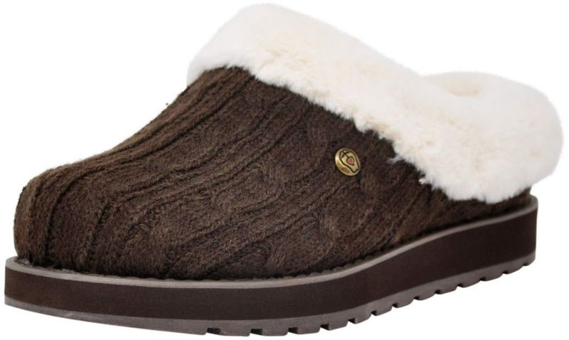 Pantufla Skechers Keepsakes talla US 7.5 Chocolate/Natural