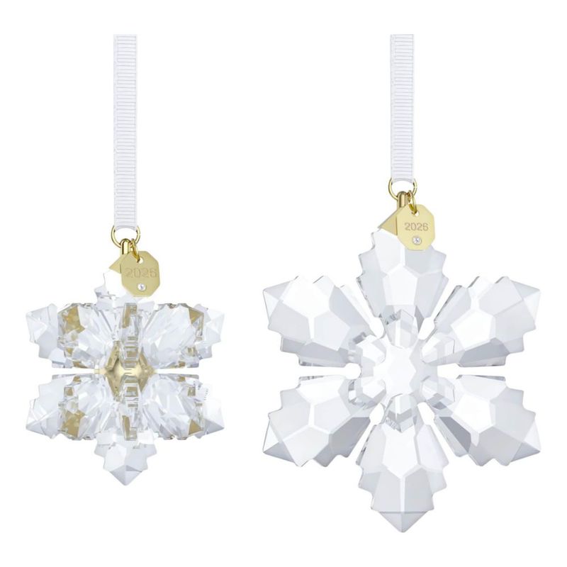 Adorno Swarovski 2026 Copo de Nieve 2 piezas transparente