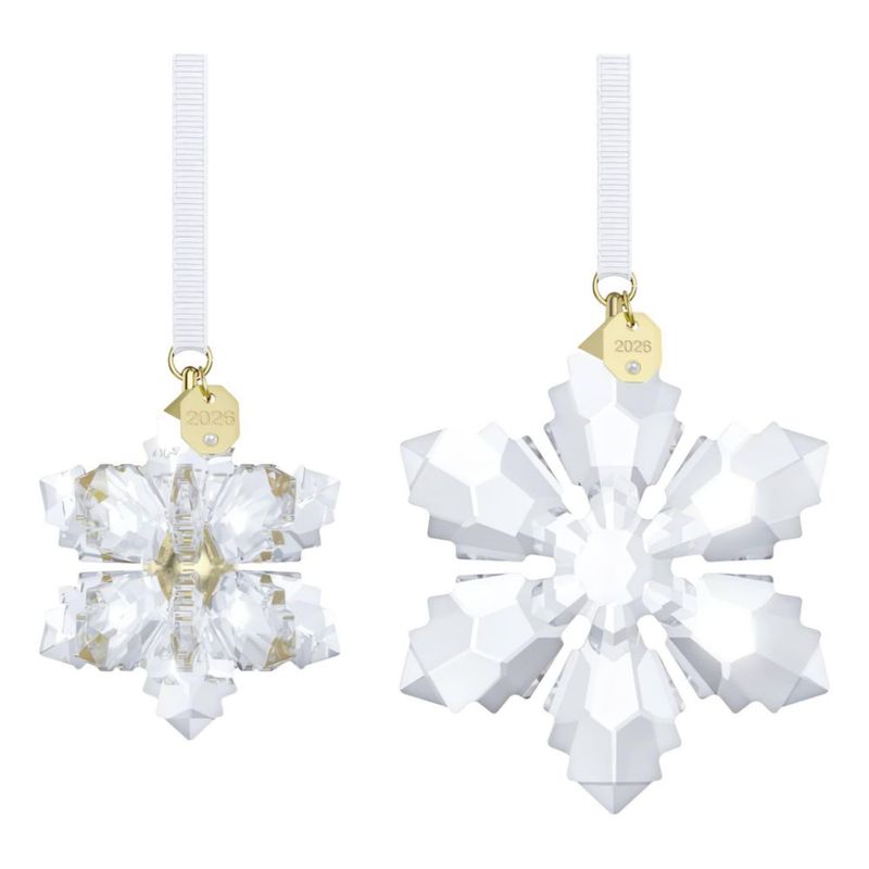 Adorno Swarovski 2026 Copo de Nieve 2 piezas transparente