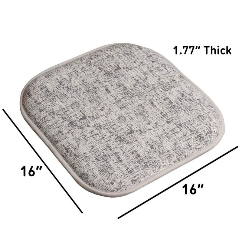 Cojín para silla Sweet Home Collection 41 cm Pack de 12 Negro/Blanco