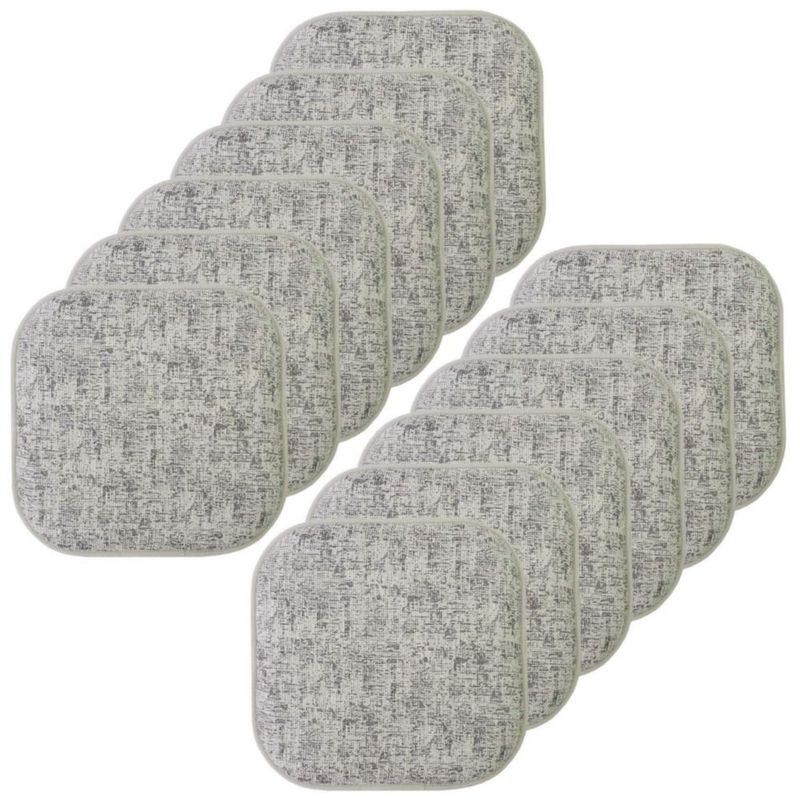 Cojín para silla Sweet Home Collection 41 cm Pack de 12 Negro/Blanco