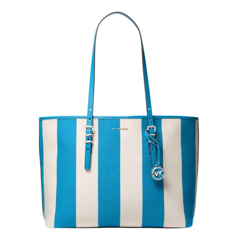 Bolso Tote Michael Kors Quinn Grande de Lona Azul Milos