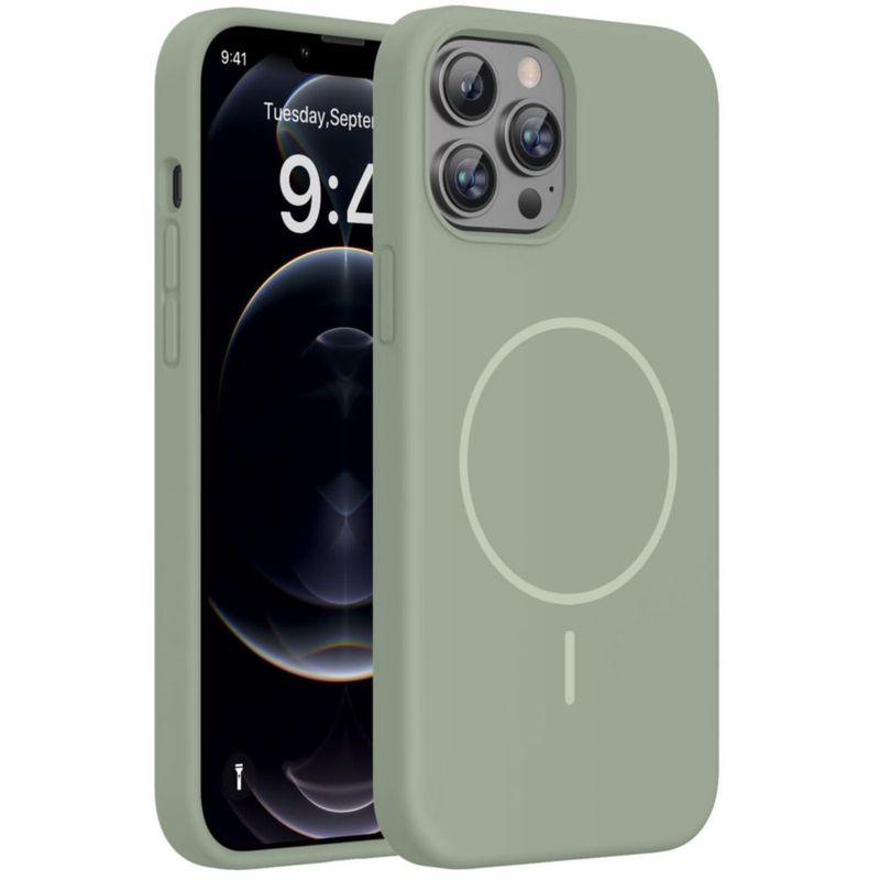 Funda Miracase para iPhone 12 Pro Max en verde pátina