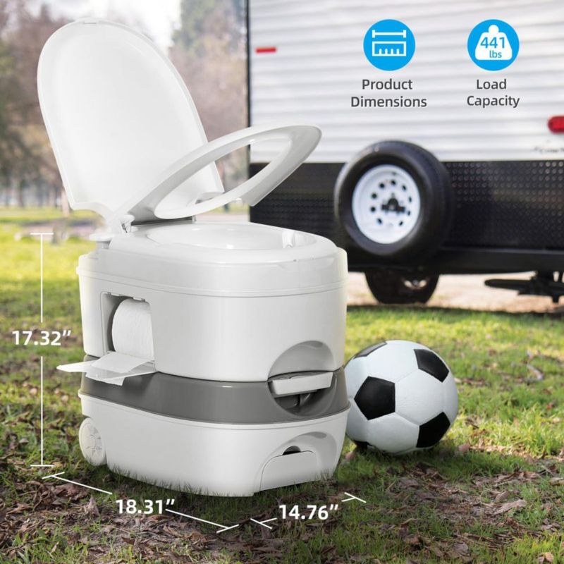 Inodoro portátil YITAHOME 24 L para camping y RV a prueba de fugas