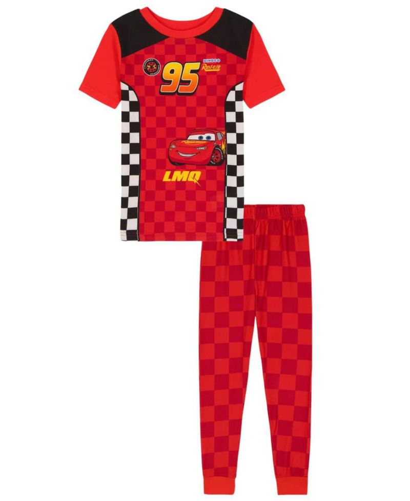 Pijamas Disney Cars 4T Rojo - Conjunto de 2 piezas
