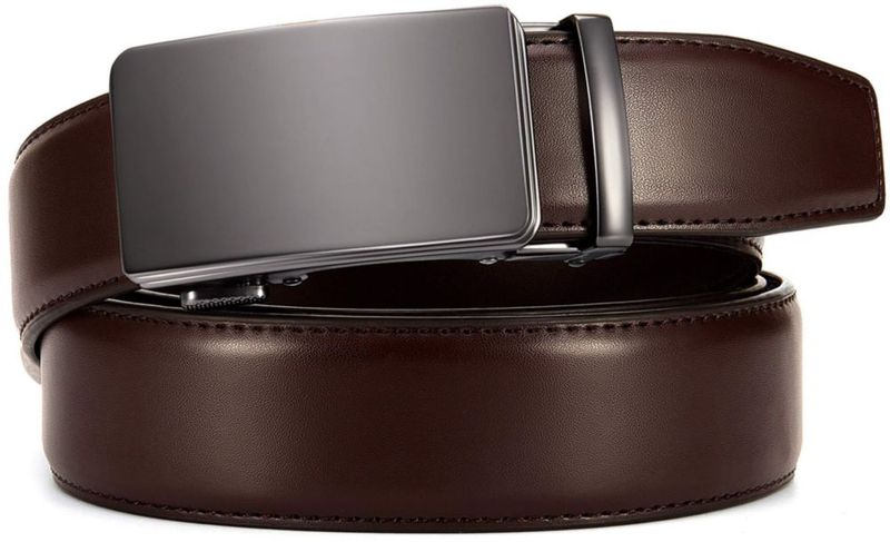 Cinturón CHAOREN de Cuero de 35 cm con Trinquete Microajustable