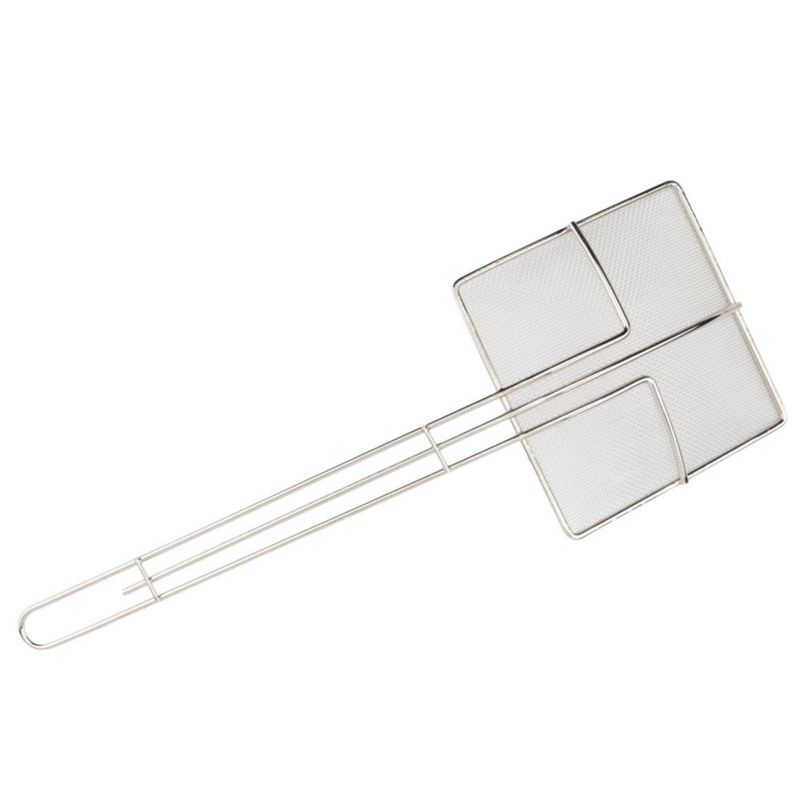 Espumadera Winco de 17 cm con baño de níquel – Tamaño medio