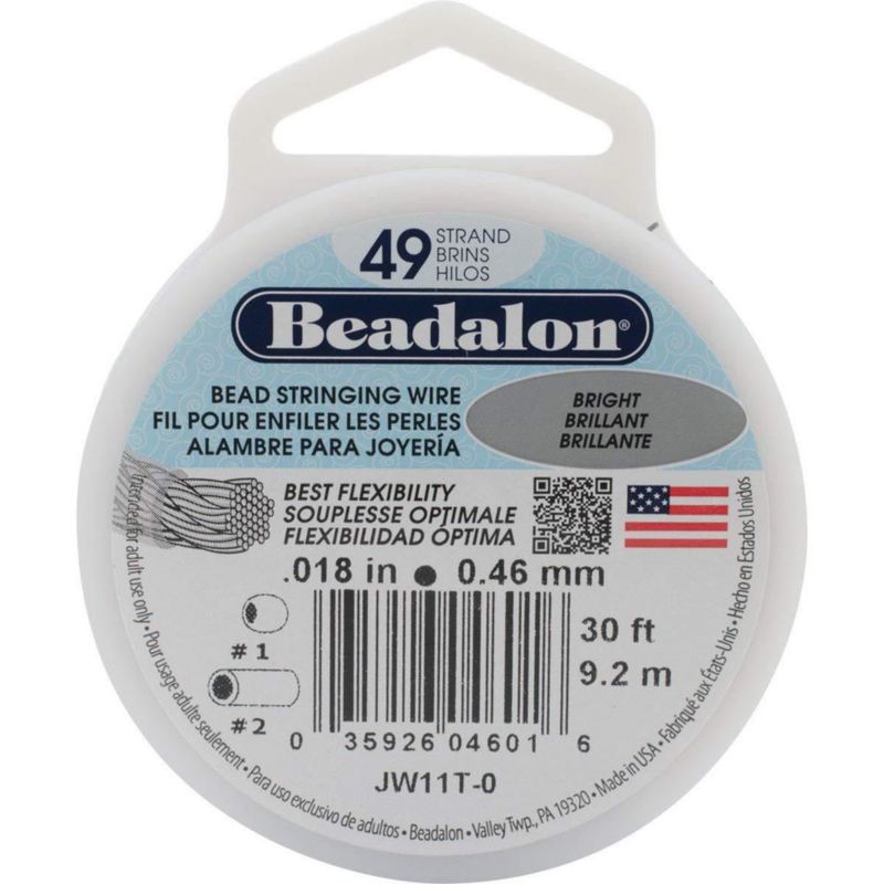 Alambre de Engaste Beadalon 046 mm 92 m Brillante