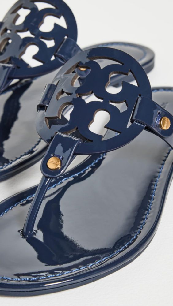 Sandalia Tory Burch Miller Azul Marino talla 6 US