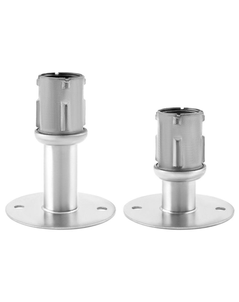 Pata de Mueble QWORK juego de 8 piezas 4‑6 cm para tubo de 4 cm