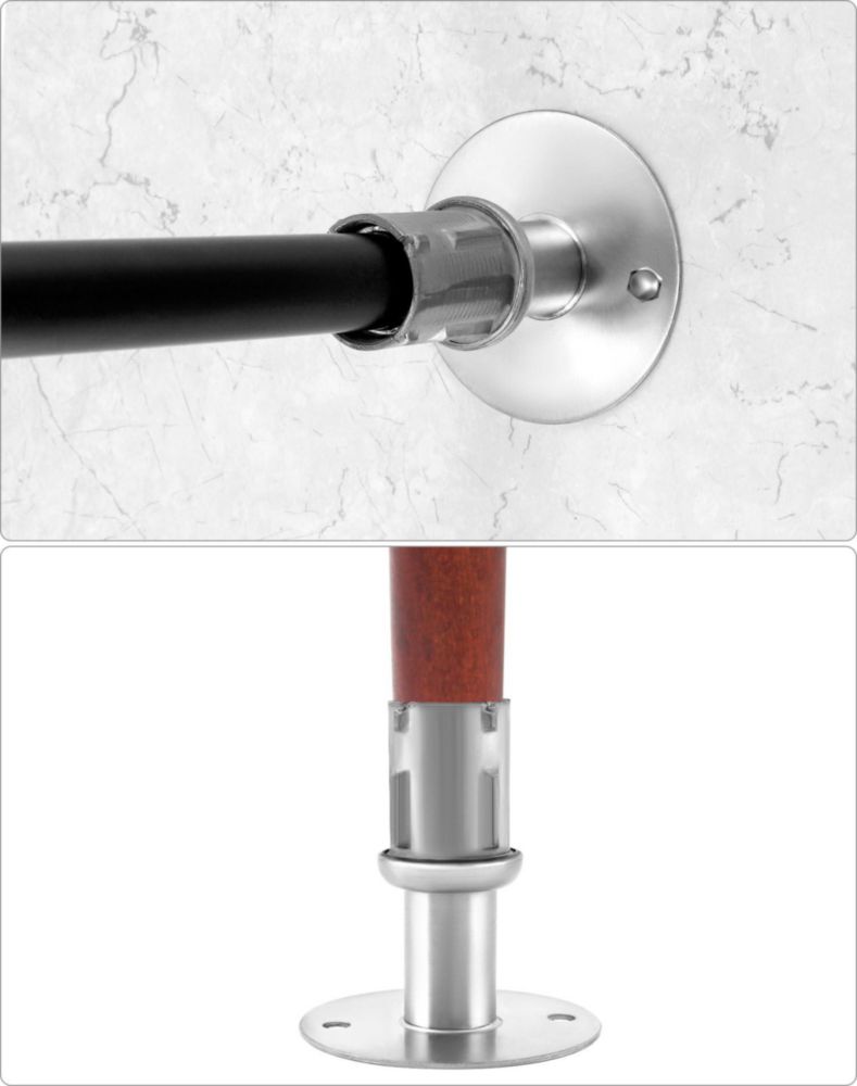 Pata de Mueble QWORK juego de 8 piezas 4‑6 cm para tubo de 4 cm