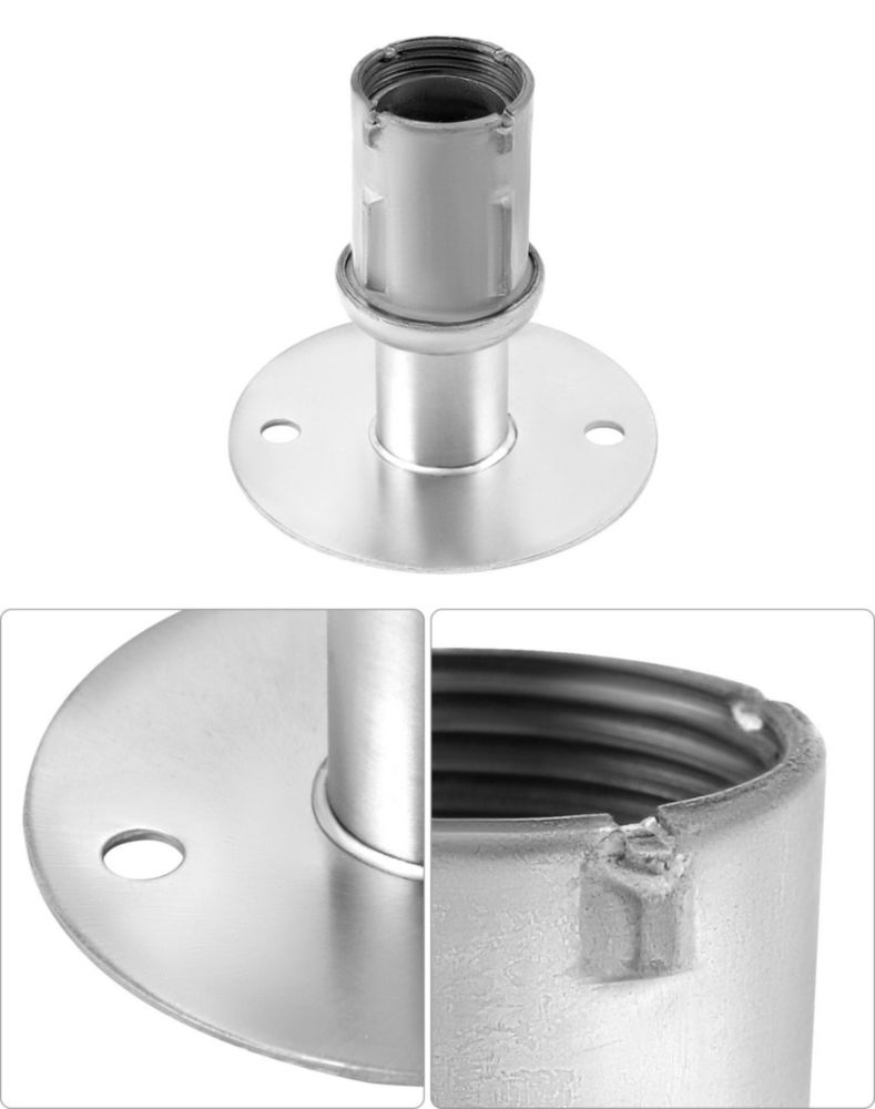 Pata de Mueble QWORK juego de 8 piezas 4‑6 cm para tubo de 4 cm