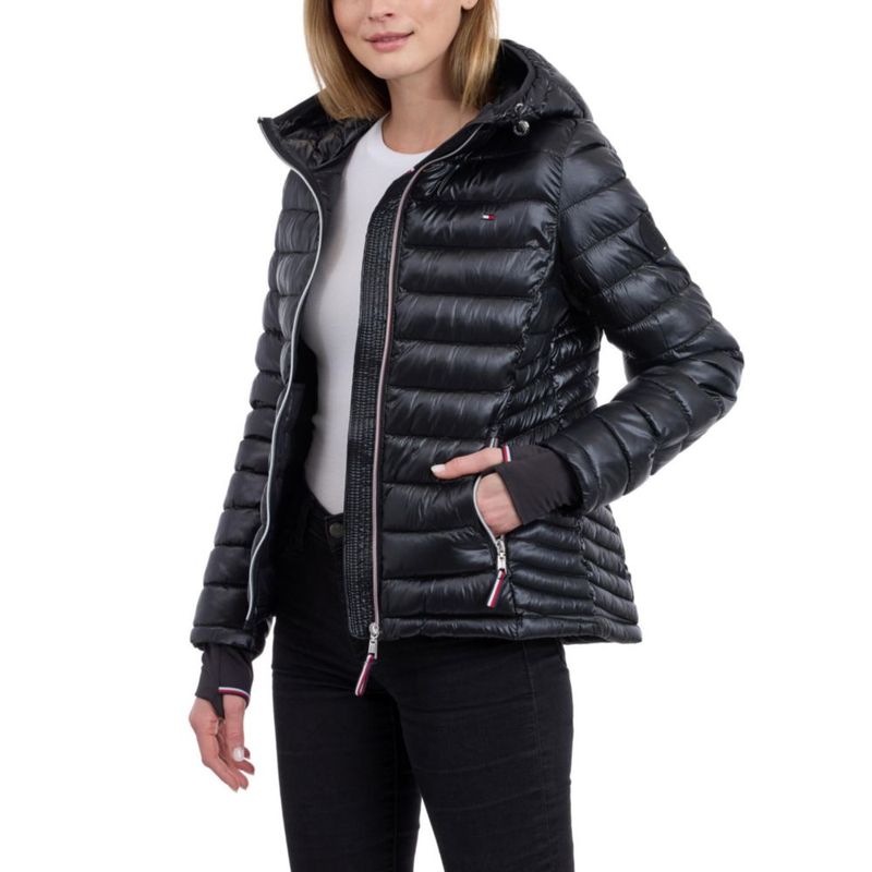 Chaqueta Tommy Hilfiger Ligera y Plegable Negra Talla L