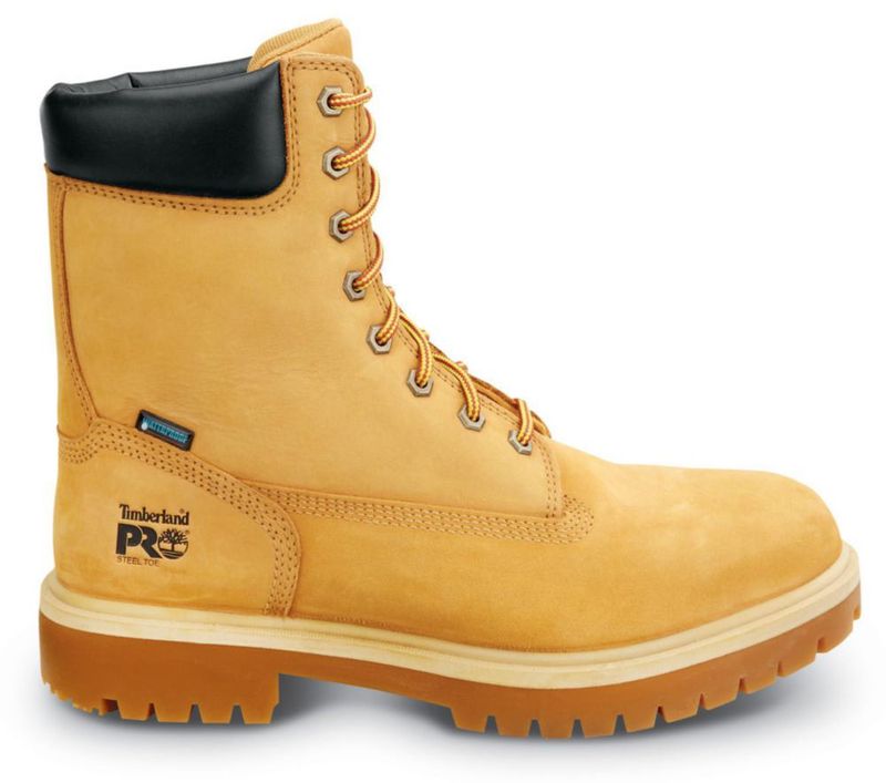 Bota Timberland PRO 10.5 W Wheat con puntera de acero y resistencia al agua