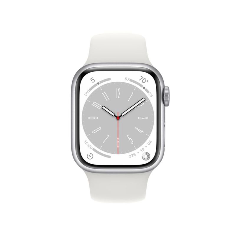 Apple Watch Series 8 [GPS 41 mm] reacondicionado carcasa de aluminio plateado con correa deportiva