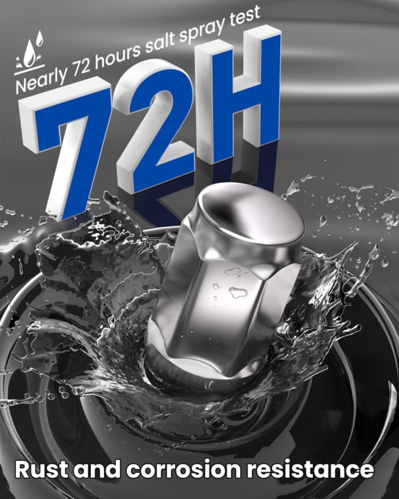 Tuercas de rueda GAsupply 12x1.25 20 piezas 35 mm hexagonal 19 mm