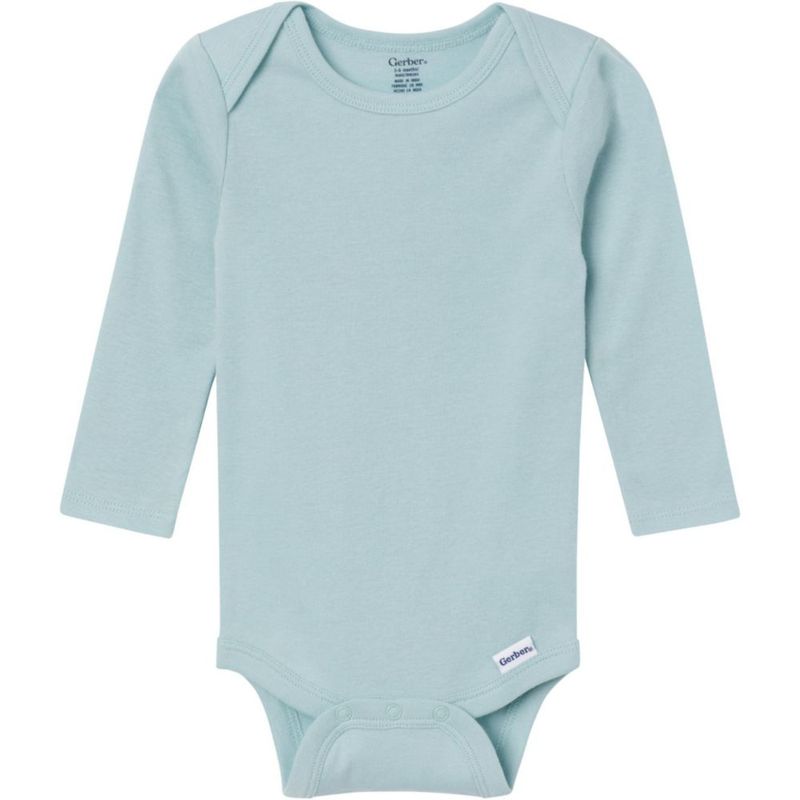 Body Gerber 12 meses rosa pack de 6 manga larga